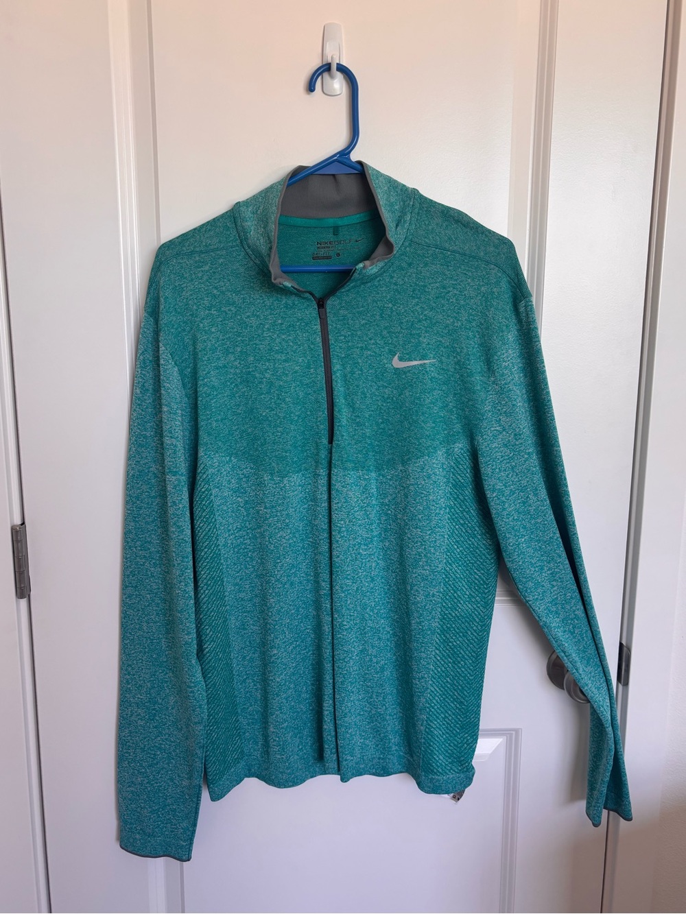 Nike Golf Teal Knit Quarter Zip